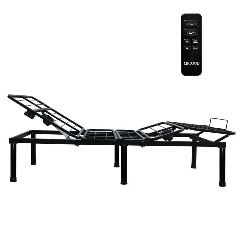 Alwyn Home Mahaska Adjustable Bed Frame, Zero Gravity, Wireless Remote